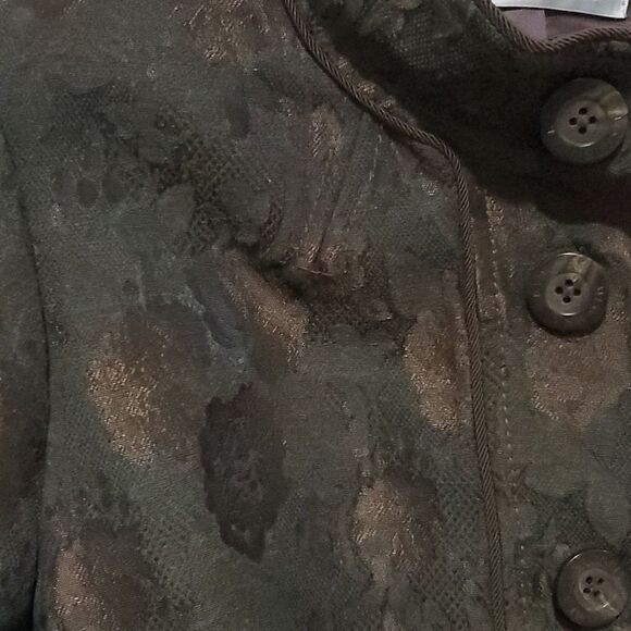 Badgley Mischka Floral Lace Jacket Size 12 - Picture 3 of 12